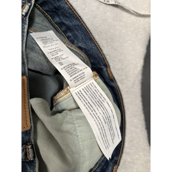 Abercrombie & Fitch Mens 31x32 Denim Jean Distressed Bootcut Straight Button Fly - Picture 9 of 10